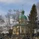 Вид на церковь Иоанна Богослова и кладбище вокруг храма. Февраль 2014 г. Фото: Анатолий Максимов.