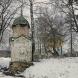Башенка, вероятно, располагалась в ограде Спасо-Преображенской церкви. Февраль 2014 г. Фото: А. Максимов.
