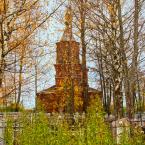 Вид на храм с кладбища. Октябрь 2012 г. Фото: Анатолий Максимов.