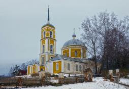 Спасо-Преображенская церковь в деревне Спасс. Февраль 2014 г. Фото: Анатолий Максимов.